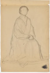 Dos estudios para retrato de cuerpo entero