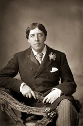 Oscar Wilde, escritor irlandés, ingenio y dramaturgo, c. 1890