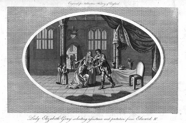 Lady Elizabeth Gray solicitando asistencia y protección de Eduardo IV, 1793
