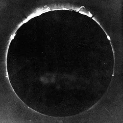 Fotografía de Warren de la Rue del eclipse solar total en Rivabellosa, España, 18 de julio de 1860