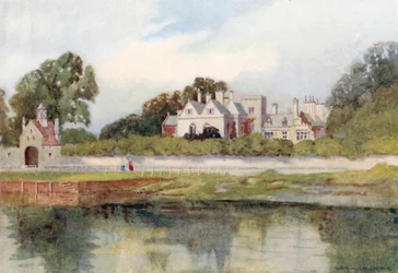 Beaulieu: La Casa del Abad (litografía en color)