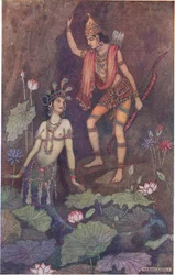 Arjuna y la ninfa del río