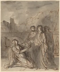 Composición con cuatro figuras (recto y verso)