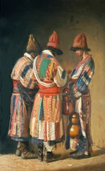 Derviches en trajes festivos (Tashkent)