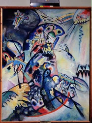 Pintura ""Peine azul"" de Vassily Kandinsky (o Wassily Kandinsky o Kandinskyj