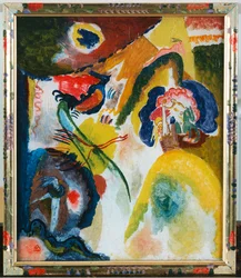 Pintura sobre vidrio con cisne