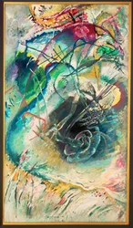 Improvisación sin título (pintura sobre lienzo)