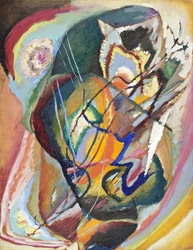 ""Improvisación Sans Tittare EEE"" (Improvisación sin título EEE) del pintor Day Wassily Kandinsky (Au Wassily Kandinsky Au Kandinsky