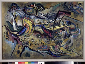 ""El Sur"" (Sur) Pintura de Vassily Kandinsky (o Wassily Kandinsky o Kandinskyj