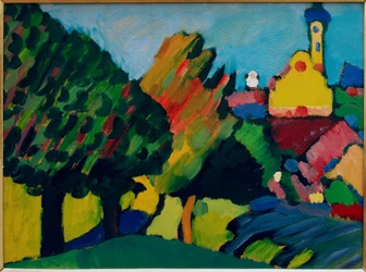Murnau – Paisaje otoñal con iglesia