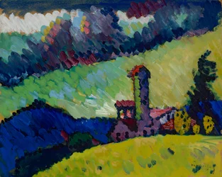 Murnau - Estudio para "Paisaje con torre"