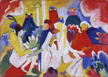 Pintura ""Oriental"" de Vassily Kandinsky (o Wassily Kandinsky o Kandinskyj