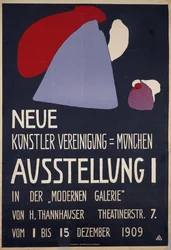 Póster para la 1ª Exposición de la Neue Künstlervereinigung München, 1909