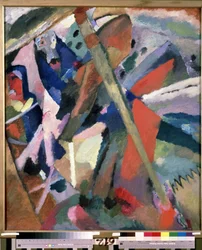Pintura ""San Jorge"" de Vassily Kandinsky (o Wassily Kandinsky o Kandinskyj