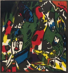 Pintura ""An Archer"" de Vassily Kandinsky (o Wassily Kandinsky o Kandinskyj