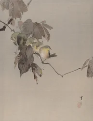 Pájaros en una rama, ca. 1887
