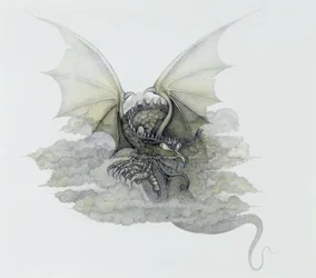 Un dragón que parece una nube