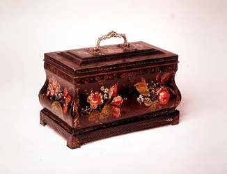 Caja de té de Pontypool, finales del siglo XVIII