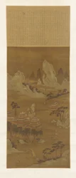 Palacios en la Orilla de un Lago, dinastía Ming o Qing, siglo XVIII