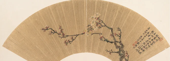 Flores de ciruelo, fechado en 1670