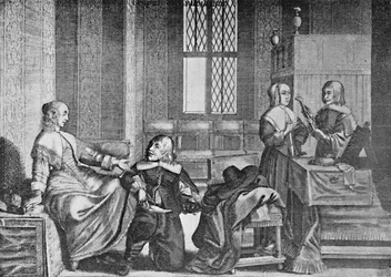 Una dama comprando zapatos, c1650, 1903