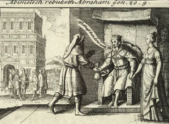 Abimelec reprendiendo a Abraham. Estado 2