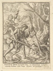 Adán arando de la Danza de la Muerte, 1651