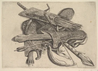 Arcos, carcajes y una lanza, 1625-77