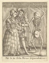 Pareja Nupcial, de la Danza de la Muerte, 1651