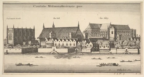Ciuitatis Westmonasteriensis pars Westminster desde el río, 1647