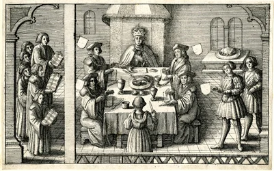 Cena en la investidura de Fernando I a la Jarretera