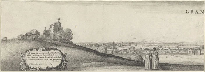 Vista de Greenwich (placa izquierda) Greenwich (título sobre el objeto)