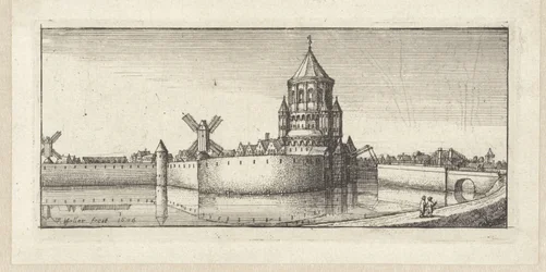 Vista del Kleine Houtpoort en Haarlem