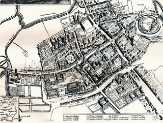 Plano de Hollar de Oxford, c1643