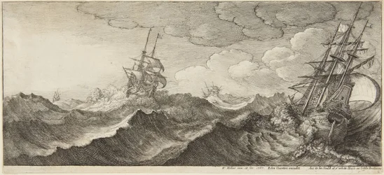 Marina en tempestad