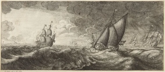 Marina en tempestad