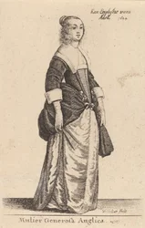 Mujer generosa inglesa, 1644
