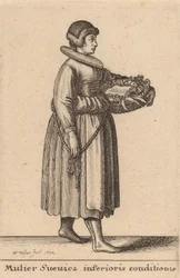 Mujer de baja condición de Suabia, 1642