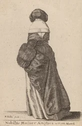 Nobilis Mulier Anglica, en Vestitu Hiemali, 1643