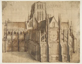 La antigua catedral de San Pablo, Londres, vista desde el este