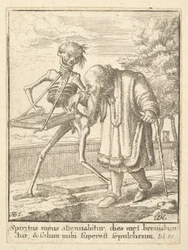 Hombre viejo, de la Danza de la Muerte, 1651
