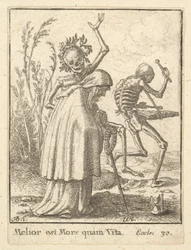 Anciana, de la Danza de la Muerte