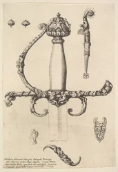 Empuñadura de espada ornamental, 1642