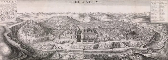 Perspectiva de Jerusalén, 1660