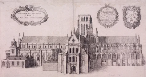 Catedral de San Pablo antigua, Londres, 1656
