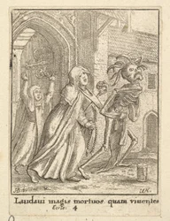 La abadesa, de la Danza de la Muerte, 1651