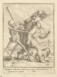 El vendedor ambulante, de La danza de la muerte
