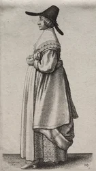 Los Varios Hábitos de las Mujeres Inglesas, desde la Nobleza hasta las Mujeres del Campo..., 1640