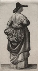 Los varios hábitos de las mujeres inglesas, desde la nobleza hasta las mujeres del campo..., 1640