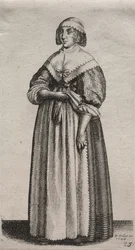 Los Varios Hábitos de las Mujeres Inglesas, desde la Nobleza hasta las Mujeres del Campo..., 1640